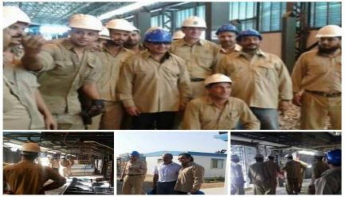 بالصور المجرم "أحمد عز" يتفقد مصانعه بعد إفراج  الانقلاب عنه