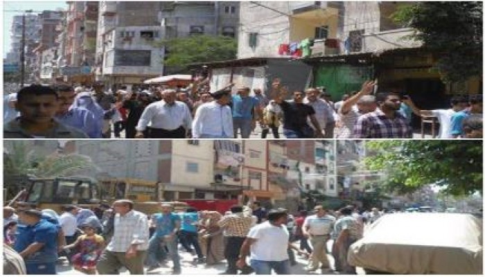 ثوار الاسكندرية ينظمون مسيرة ضد الانقلاب بالحضره في ثاني أيام ذكري مجزرة رابعة