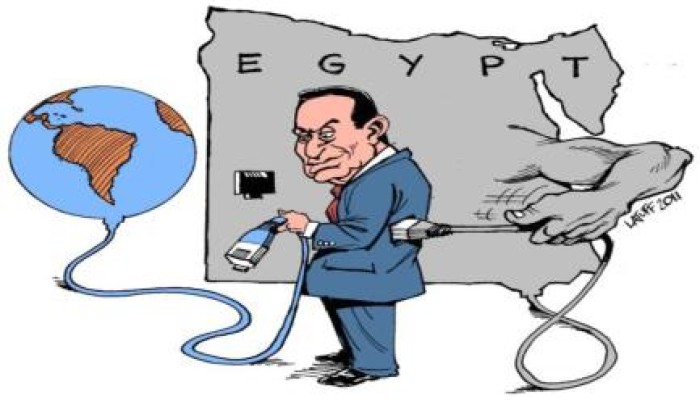 الإنقلاب يقطع شبكة الإنترنت عن مدينة ناصر ببني سويف