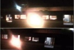 مجهولون يشعلون النار في عربات مترو الانفاق بمحطة المرج بخط المرج حلوان