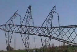 الاسماعيلية: مجهولون يتلفون برج للتيار العالي بالقصاصين