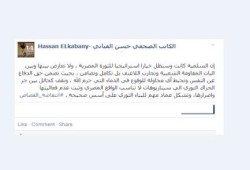 القباني : الثورة تقدمت سلميا مع المقاومة الشعبية وتسليحها مرفوض