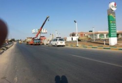 الانقلاب يعزز من ترسانته الامنية حول محطات الوقود التابعة له ببئرالعبد