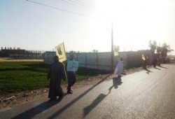 تظاهرة بطريق أسوان القاهرة تنديدا بالانقلاب