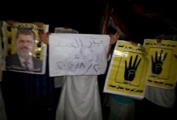 وقفة ليلية لرافضى الانقلاب ببئرالعبد احتجاجا على انقطاع الكهرباء وغلاء الاسعار