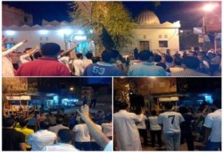 ثوار بلطيم ينظمون وقفة احتجاجية في قلب المدينة في تحدي لآمن الانقلاب