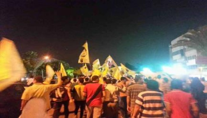 ثوار مدينة نصر ينتفضون بمسيرة ليلية حاشدة ضد الانقلاب العسكري