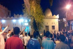 وقفة لطلاب ضد الانقلاب بمدينة بلطيم