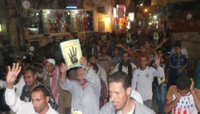 مسيرات ليلية بمدينة بالفيوم في انتفاضة "القصاص مطلبنا"