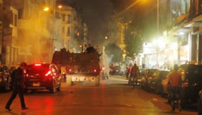 مجهولون يلقون قنبلة صوت أمام قسم شرطة المطرية