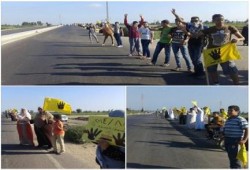 كفرالشيخ : سلسلة بشرية صباحية بالرياض ضد الانقلاب العسكري