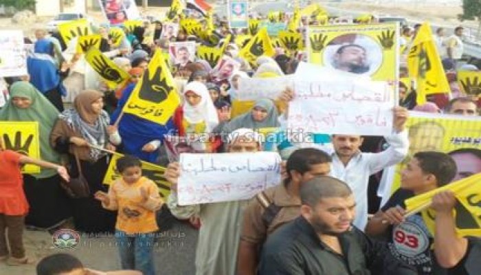 مسيرة حاشدة صباحية ضد الانقلاب بالصالحية شرقية