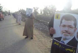 سلاسل بشرية بقرى بلبيس تهتف بإسقاط حكم العسكر