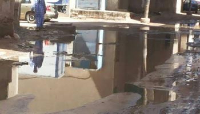 حى الجون بالفيوم يتحول لبركة من مياه الصرف الصحى