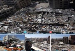 دولة الاحتلال  تستمر في سياسة قصف المنازل والمساجد في غزة