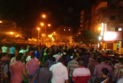 بني سويف: تظاهرة بميدان المديرية تسخر من وعود حكومة الإنقلاب !!