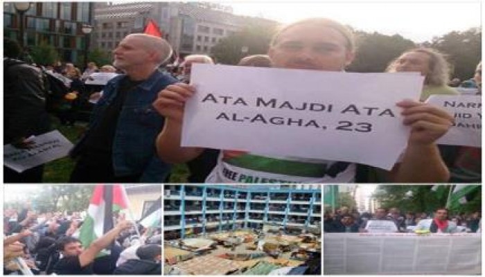 بالصور: مسيرات تضامنية مع ‫‏غزة‬ ضد العدوان الصهيوني عليها، بالعاصمة النرويجية أوسلو
