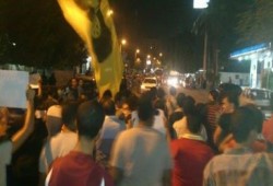 وقفة ليلية مفاجئة أمام محطة مترو المعادي للتنديد بالانقلاب ودعم غزة