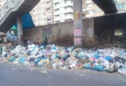 "القمامة" تغطى شوارع الإسكندرية..ومحافظ الانقلاب "أعمل إيه"