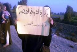 الدقهلية: سلسلة بشرية لرافضى الانقلاب بطريق السنبلاوين - كفرصقر (صور)