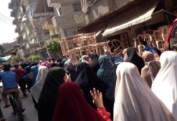 ثوار دمياط يطالبون برحيل الانقلاب فى مسيرة بوسط المدينة