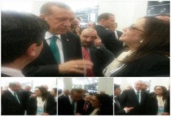 الرئيس التركي المنتخب "أردوغان" يلتقي بالمجلس الثوري المصري أثناء حفل تنصيبه