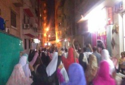 الاسكندرية: مسيرة حاشدة بمنطقة العصافرة بحري رفضا للانقلاب العسكري