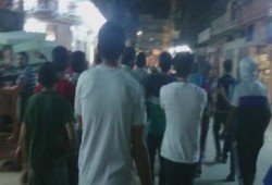 وقفة مفاجئة لرافضى الانقلاب العسكرى أمام قسم شرطة رابع العريش