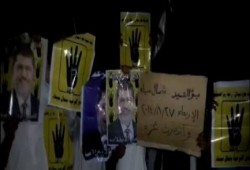 شمال سيناء: وقفة ليلية بـ بئرالعبد رفضاً للانقلاب واحتفالاً بنصر المقاومة في غزة