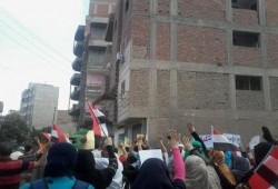 مسيرة بـ "دكرنس" إستجابة لطلب التحالف الوطنى لدعم الشرعيه لإستمرار الحراك الثورى