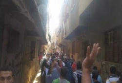 بالصور.. ثوار قرية باسوس بالقناطر الخيرية ينظمون مسيرة حاشدة رفضا للانقلاب العسكري