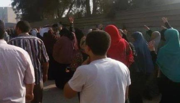 مسيرة صباحية بالسنبلاوين ضد الانقلاب الانقلاب العسكري من أمام المستشفي العام