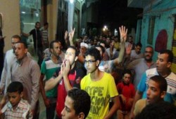 مسيرة بقرية طحانوب بالقليوبية ضد للإنقلاب العسكري