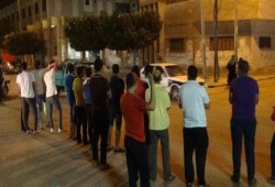 وقفة مفاجأة لطلاب ضد الانقلاب بالعريش