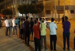 وقفة مفاجأة لطلاب ضد الانقلاب بالعريش