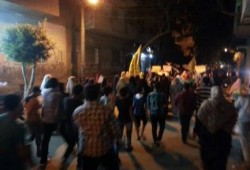 مسيرة مفاجئة لطلاب ضد الانقلاب تنديداً بقرار رئيس جامعة بني سويف