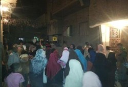 قرية جزيرة المساعدة ببني سويف تنتفض بمسيرة ليلية ضد الانقلاب