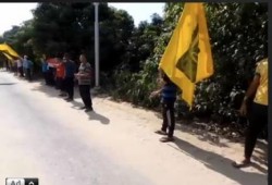 اﻹسماعيلية تبدأ فعاليات "ثورة حتى النصر "بسلسلة بشرية بمنطقة فايد