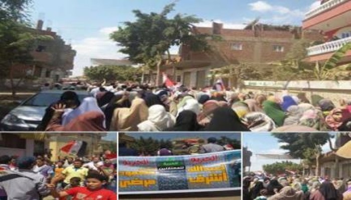 أحرار أشمون بالمنوفية ينتفضون ضد الانقلاب في جمعة "ثورة حتى النصر"