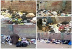 الفقراء يبحثون في تلال القمامة بشوارع "طلخا" عن بقايا الطعام دون أدنى إهتمام من المسئولين