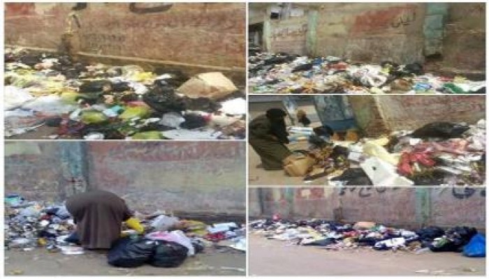 الفقراء يبحثون في تلال القمامة بشوارع "طلخا" عن بقايا الطعام دون أدنى إهتمام من المسئولين