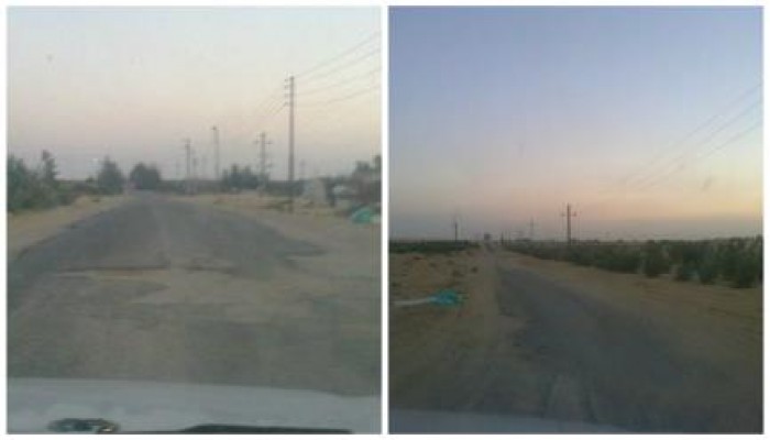 أهالي بئرالعبد يشتكون من إهمال طريق تفاحة