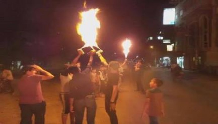 دمياط: وقفة لثوار الخياطة بدمياط تطالب برحيل حكم العسكر (صور)