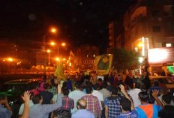 تظاهرات حاشدة بمدينة بنى سويف ضد بلطجة ملشيات الانقلاب‎