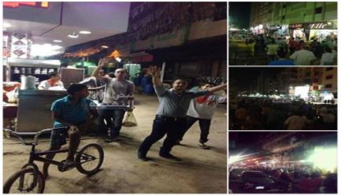 مسيرة ليلية حاشدة  بشارع المستشفى بالهرم