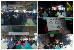 الغربية: في مسيرة ليلية ضد الانقلاب ثوار طنطا يهتفون: "لن تركع أمة قائدها محمد"