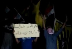 شمال سيناء: وقفة ليلية بـ بئرالعبد في بداية أسبوع ثورة حتى النصر