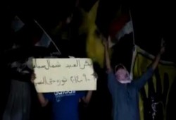 شمال سيناء: وقفة ليلية بـ بئرالعبد في بداية أسبوع ثورة حتى النصر