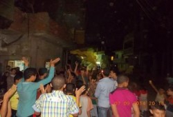 وقفة لعفاريت ضد الانقلاب بقرية ترسا بطوخ