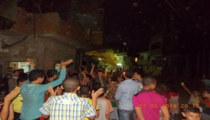 وقفة لعفاريت ضد الانقلاب بقرية ترسا بطوخ